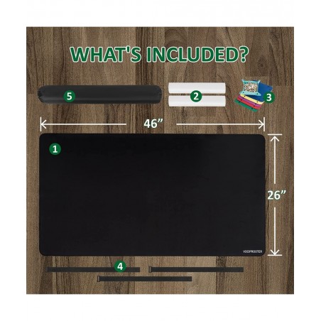 Jigsaw Puzzle Mat Roll Up Jigsaw Puzzle Rubber Mat Saver Pad 46” x 26” Portable Up to 1500 Pieces with Non-Slip Rubber Bottom...