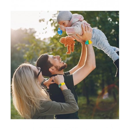 2Pcs Stress Relief Wristband Fidget Toys Portable Simple Dimple Sensory Fidget Bracelet Stress Relief Hand Toy for Kids Adult...