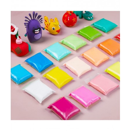 Air Dry Clay 24 Colors Modeling Clay Magic Clay with Sculpting Tools Non-Toxic Self Drying Soft Clay for Kids and Adults Gift...