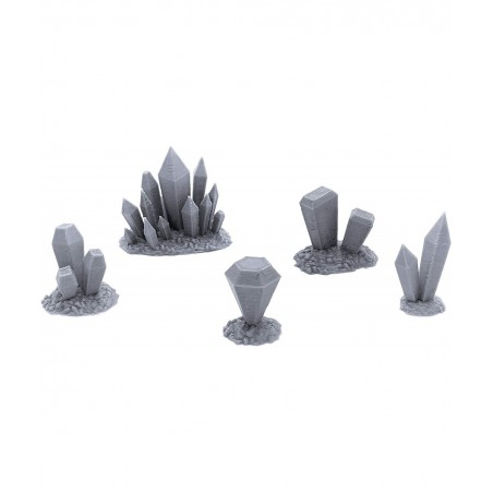 Gemstone Deposits 3D Printed Tabletop RPG Scenery and Wargame Terrain for 28mm Miniatures $17.36 Board Games