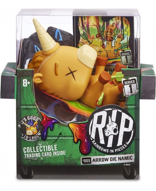 R.I.P. Rainbows in Pieces Gnarly Messed Up Unicorn Character Arrow Die Namic Multicolor $17.56 Kids' Play Animal Figures