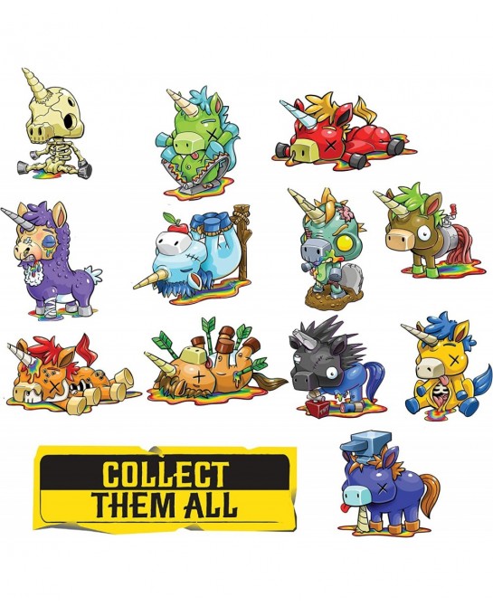 R.I.P. Rainbows in Pieces Gnarly Messed Up Unicorn Character Arrow Die Namic Multicolor $17.56 Kids' Play Animal Figures