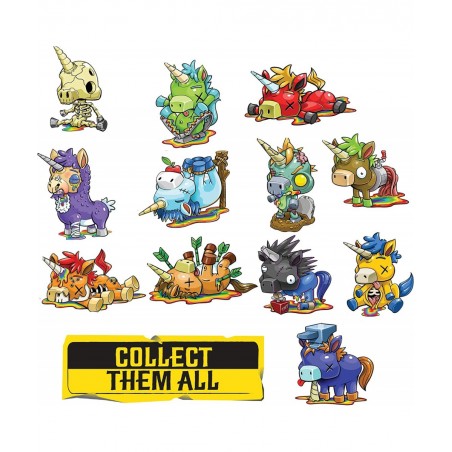 R.I.P. Rainbows in Pieces Gnarly Messed Up Unicorn Character Arrow Die Namic Multicolor $17.56 Kids' Play Animal Figures