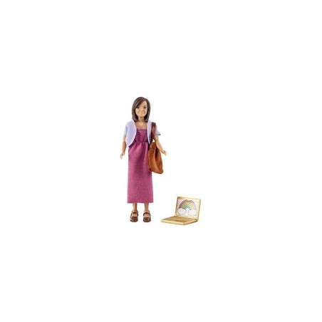 Dollhouse Lundby Modern Mum Mother with Laptop & Bag $47.53 Dollhouse Accessories