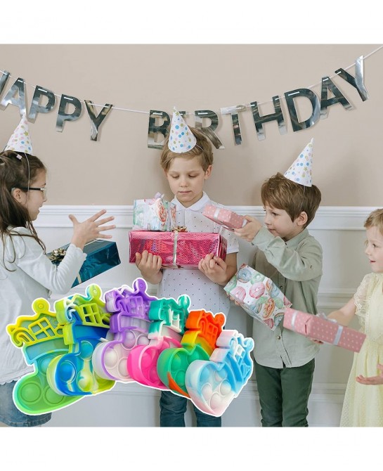 2022 New 36 PCS Christmas Tree Fidget Toy Mini Push Pop Bubble Fidget Christmas Child Party Gift Birthday Party Gift $44.41 F...