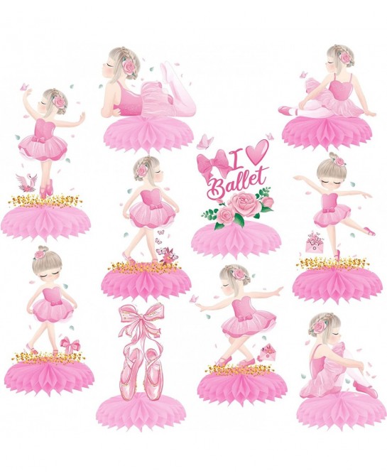 Ballerina Honeycomb Centerpieces Ballet Dancer Table Centerpieces Ballerina Birthday Party Decorations for Girls Ballerina Th...