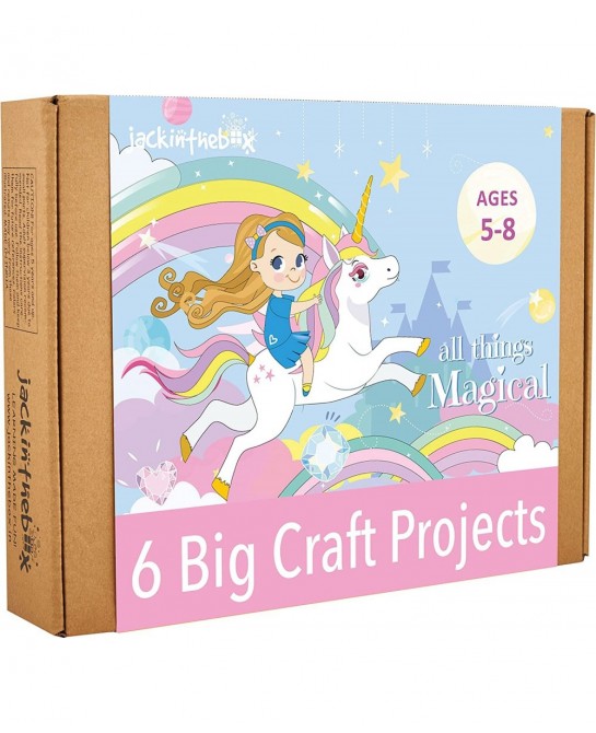 Unicorn Crafts for Kids Ages 4-8 6-in-1 Unicorn Gifts for Girls Unicorn Craft Kit Unicorn Toys Unicorn Arts and Crafts for Gi...