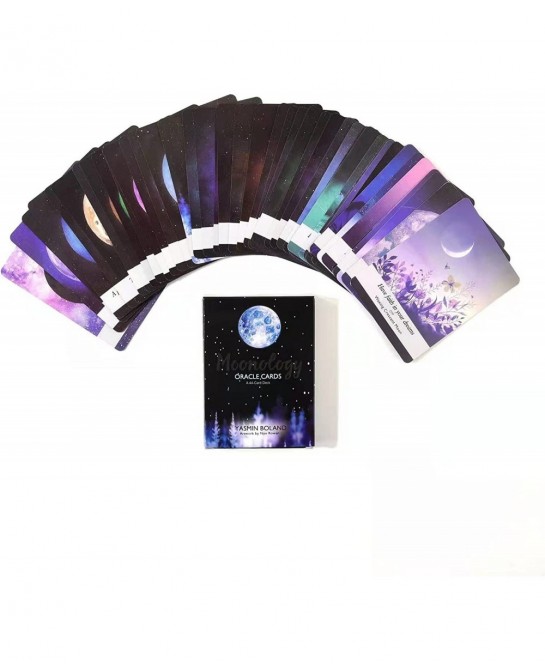 NC Moon Power Tarot Cards Deck Tarot Cards Deck A 44-Card Deck Fortune Telling Game for Beginners Tarot Moon Gift Mysterious ...