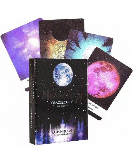 NC Moon Power Tarot Cards Deck Tarot Cards Deck A 44-Card Deck Fortune Telling Game for Beginners Tarot Moon Gift Mysterious ...