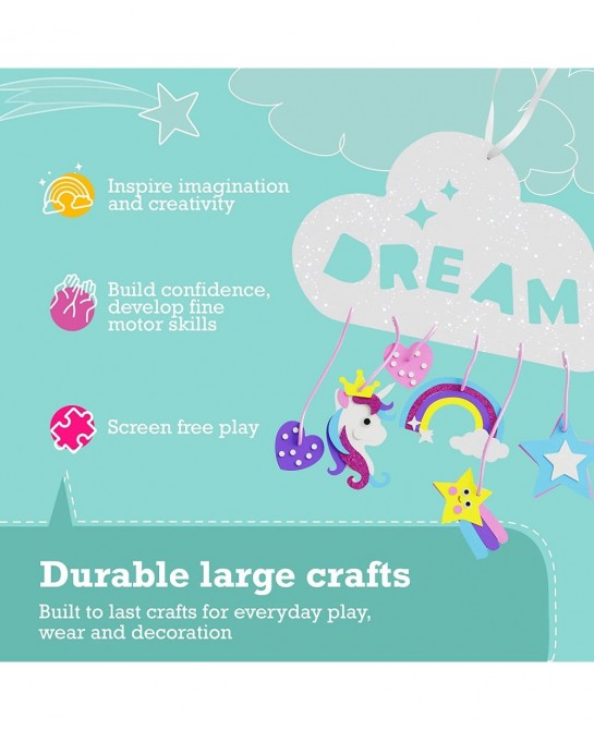Unicorn Crafts for Kids Ages 4-8 6-in-1 Unicorn Gifts for Girls Unicorn Craft Kit Unicorn Toys Unicorn Arts and Crafts for Gi...
