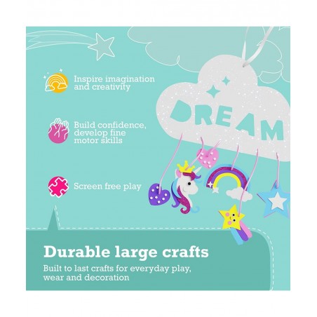 Unicorn Crafts for Kids Ages 4-8 6-in-1 Unicorn Gifts for Girls Unicorn Craft Kit Unicorn Toys Unicorn Arts and Crafts for Gi...