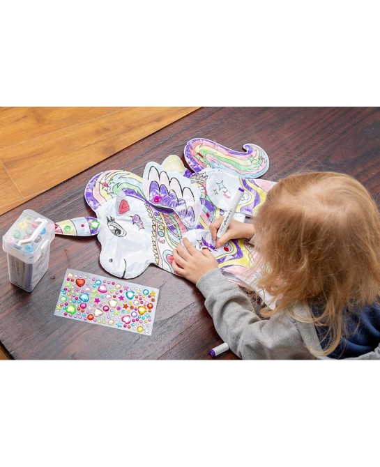 Inflatable Unicorn Coloring Craft Toy Set Paint Your Own Unicorn Arts and Craft Kit for Kids Unicorn Inflatable Coloring Set ...