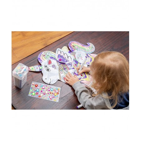 Inflatable Unicorn Coloring Craft Toy Set Paint Your Own Unicorn Arts and Craft Kit for Kids Unicorn Inflatable Coloring Set ...