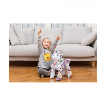 Inflatable Unicorn Coloring Craft Toy Set Paint Your Own Unicorn Arts and Craft Kit for Kids Unicorn Inflatable Coloring Set ...
