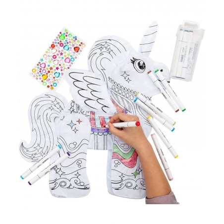 Inflatable Unicorn Coloring Craft Toy Set Paint Your Own Unicorn Arts and Craft Kit for Kids Unicorn Inflatable Coloring Set ...