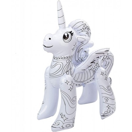 Inflatable Unicorn Coloring Craft Toy Set Paint Your Own Unicorn Arts and Craft Kit for Kids Unicorn Inflatable Coloring Set ...