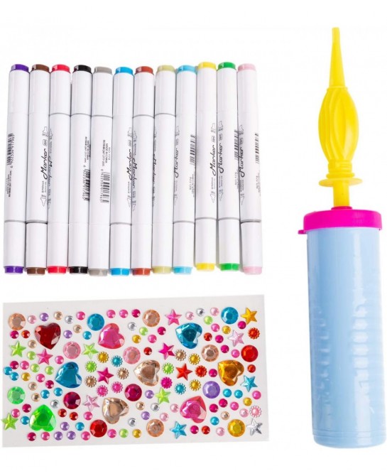 Inflatable Unicorn Coloring Craft Toy Set Paint Your Own Unicorn Arts and Craft Kit for Kids Unicorn Inflatable Coloring Set ...