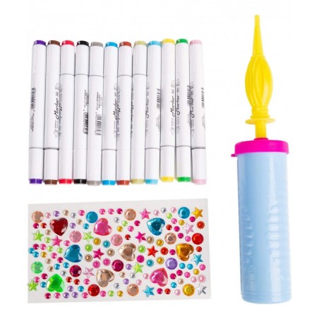 Inflatable Unicorn Coloring Craft Toy Set Paint Your Own Unicorn Arts and Craft Kit for Kids Unicorn Inflatable Coloring Set ...