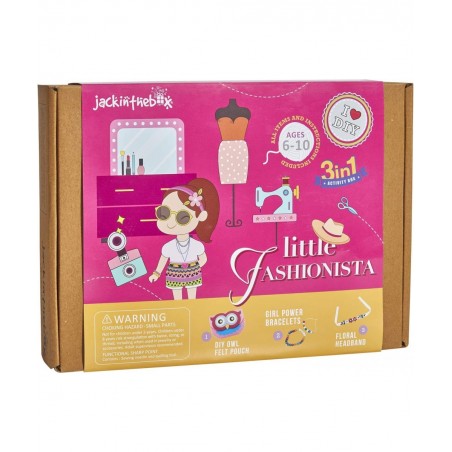 Fashion Themed Art and Craft Kit for Girls | 3 Craft Projects in 1 Box | Best Girl Gift for Ages 6 7 8 9 10 Years | Includes ...