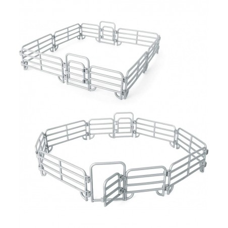 16 Pcs Horse Fence Toys Panel Accessories Playset Farm Figures Barn Animal Figurines for Toddlers Kids Preschool Educational ...