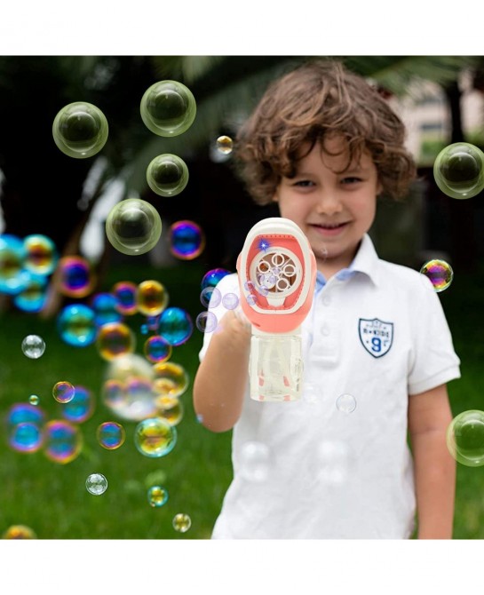 JOYIN 2 Bubble Guns with 2 Bubble Solution (95ML) for Toddlers Bubble Maker and Blower Indoor and Outdoor Summer Play Toys Ki...