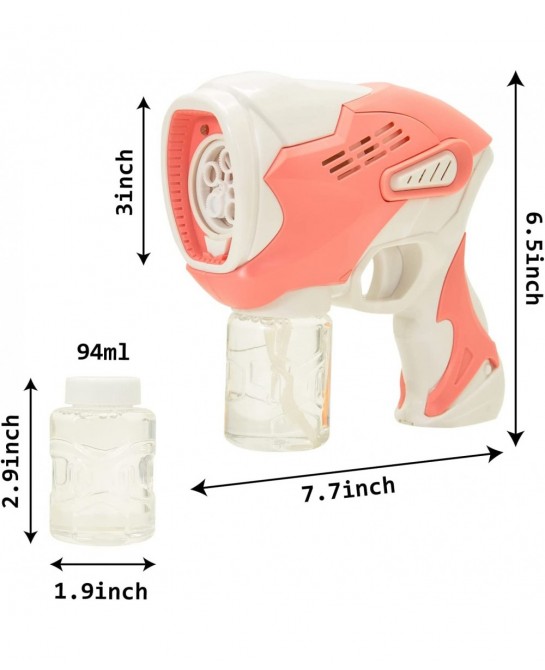 JOYIN 2 Bubble Guns with 2 Bubble Solution (95ML) for Toddlers Bubble Maker and Blower Indoor and Outdoor Summer Play Toys Ki...