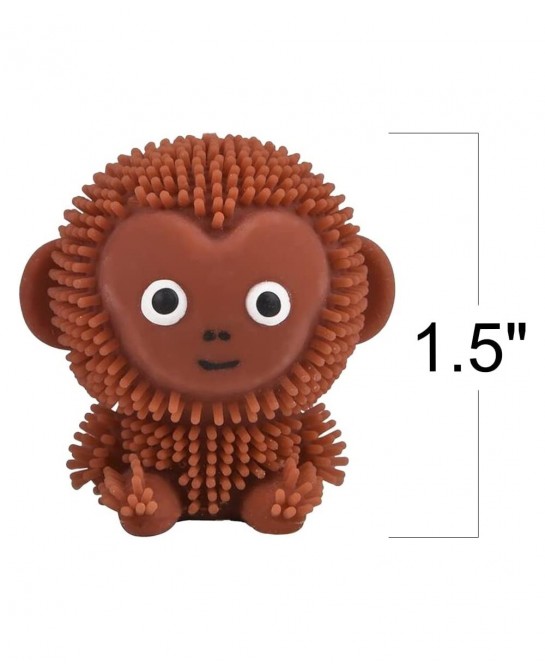 Mini Puffer Monkeys Set of 24 Monkey Squeeze Toys for Filling Easter Eggs Easter Party Favors Egg Hunt Supplies Stress Relief...