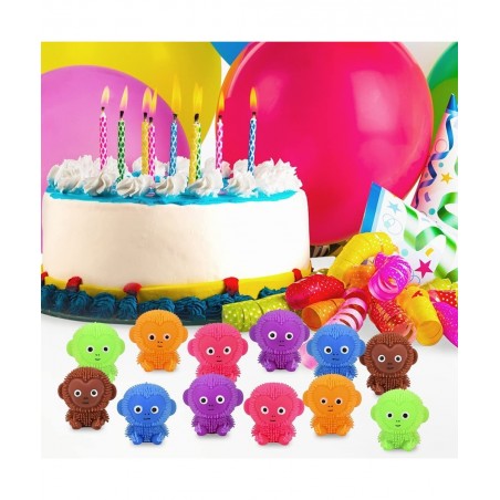 Mini Puffer Monkeys Set of 24 Monkey Squeeze Toys for Filling Easter Eggs Easter Party Favors Egg Hunt Supplies Stress Relief...