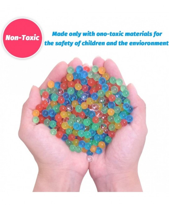 7.5mm Water Balls Beads Refill Ammo (7-8 mm 2 Pack 10000 Pieces Per Pack) Gel Splater Water Balls Blaster Gun Bullets Mix Col...