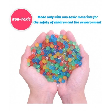 7.5mm Water Balls Beads Refill Ammo (7-8 mm 2 Pack 10000 Pieces Per Pack) Gel Splater Water Balls Blaster Gun Bullets Mix Col...