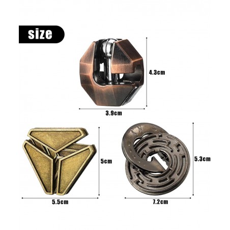 Brain Teaser Metal Puzzle Toys 3D Unfasten Interlocking Puzzle Games for Adults Teens Gifts (Adorable Style) $47.39 Brain Tea...