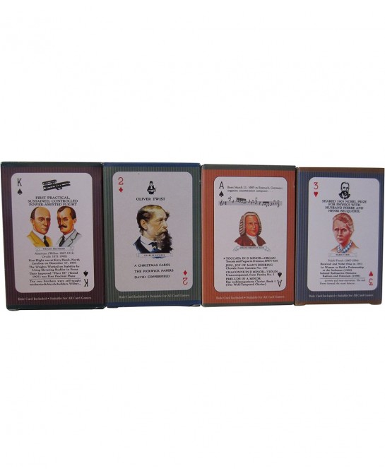 Educational Playing Card Games Bundle - 4 Items (1 of each): Inventors Card Game Composers Card Game Scientists Card Game & A...