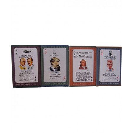 Educational Playing Card Games Bundle - 4 Items (1 of each): Inventors Card Game Composers Card Game Scientists Card Game & A...