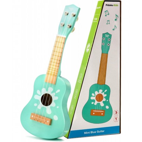 Toy Guitar Wooden Ukulele - Mint Blue - Musical Toys for Toddlers Boys and Girls $42.22 Kids' Musical Instruments
