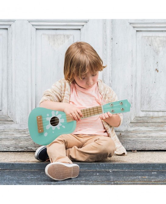 Toy Guitar Wooden Ukulele - Mint Blue - Musical Toys for Toddlers Boys and Girls $42.22 Kids' Musical Instruments