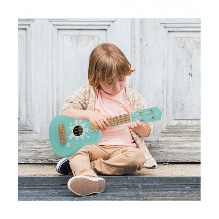 Toy Guitar Wooden Ukulele - Mint Blue - Musical Toys for Toddlers Boys and Girls $42.22 Kids' Musical Instruments