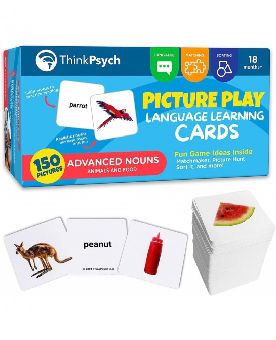 150 Advanced Noun Flash Cards for Toddlers 2-4 Years – Picture Cards for Speech Therapy & Autism Learning Materials - Prescho...