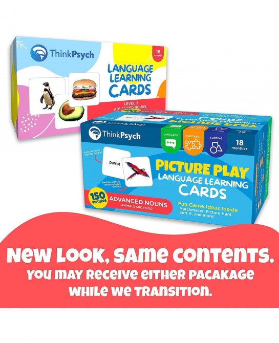 150 Advanced Noun Flash Cards for Toddlers 2-4 Years – Picture Cards for Speech Therapy & Autism Learning Materials - Prescho...