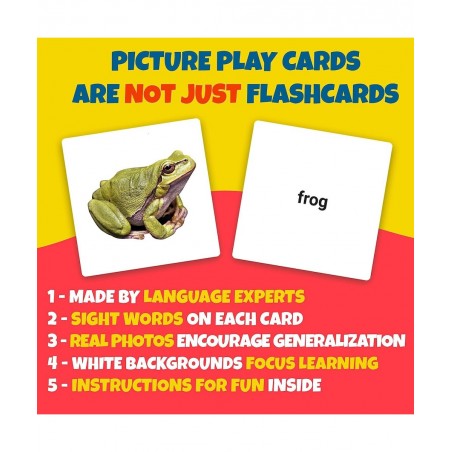 150 Advanced Noun Flash Cards for Toddlers 2-4 Years – Picture Cards for Speech Therapy & Autism Learning Materials - Prescho...