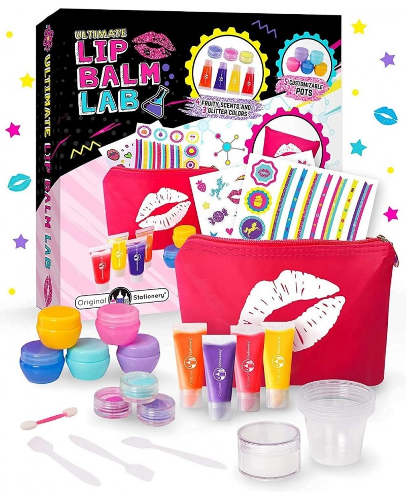 Make Your Own Lip Balm Lab 24-Piece Lip Gloss Making Kit for Girls Fun Christmas Crafts for Kids & Ideal Kids Christmas Gifts...