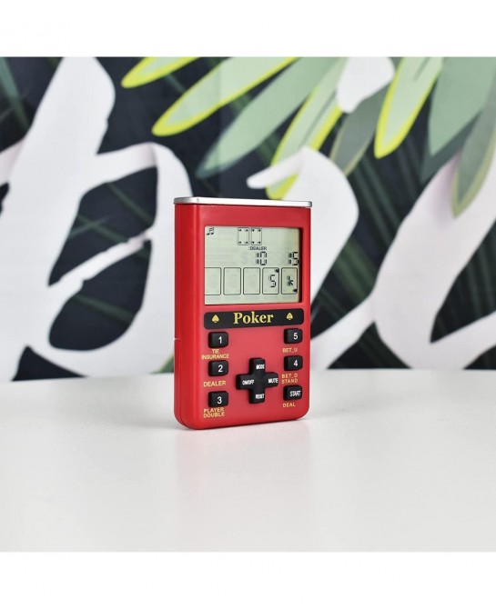 Handheld Poker Game for Adults 7 in 1 Casino Game (Red Plastic) $35.21 Kids' Handheld Games