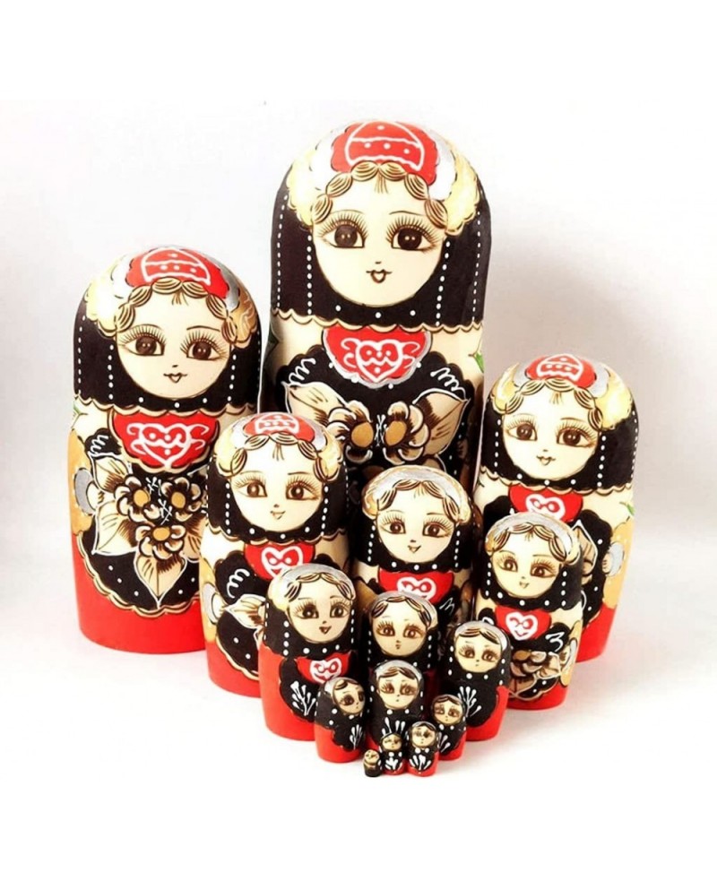 matryoshka Russian Nesting Dolls Bigger 15 Pieces Matryoshka Wood Stacking Nested Set Russian Nesting Dolls Matryoshka Wood S...