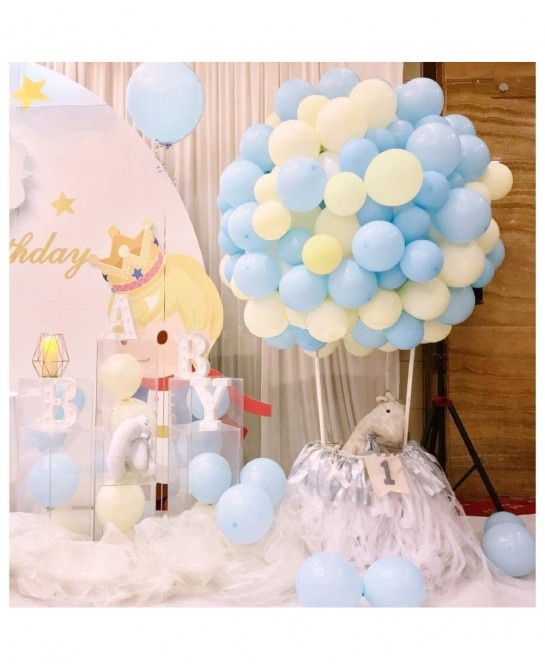 Pooh Bear Balloons Garland Arch Kit Blue Yellow Balloons Bouquet Kit SpongeBob Theme Baby Shower Balloons Backdrop Background...