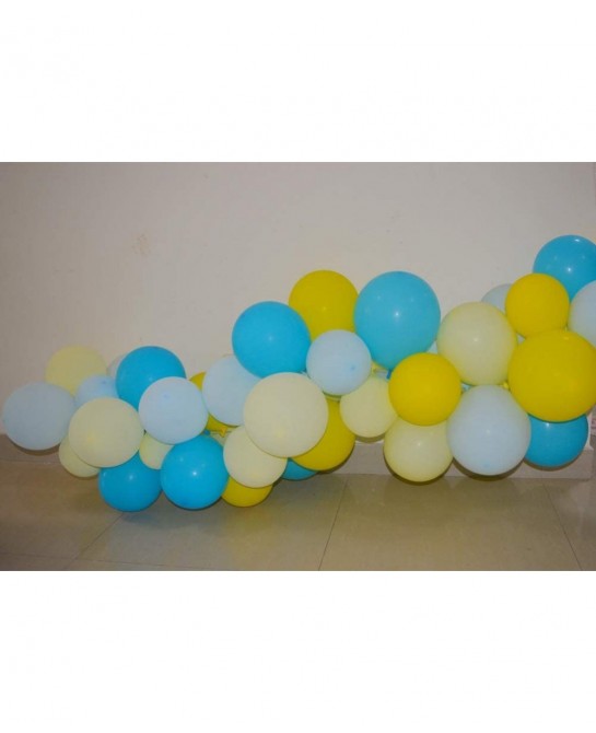 Pooh Bear Balloons Garland Arch Kit Blue Yellow Balloons Bouquet Kit SpongeBob Theme Baby Shower Balloons Backdrop Background...