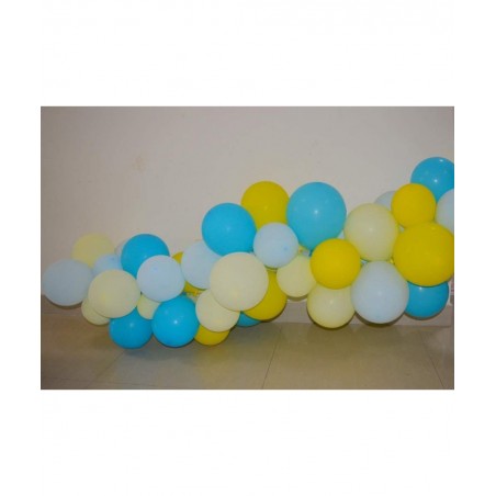 Pooh Bear Balloons Garland Arch Kit Blue Yellow Balloons Bouquet Kit SpongeBob Theme Baby Shower Balloons Backdrop Background...