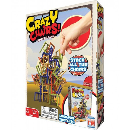Crazy Chairs | The New Chair Stacking Game! Perfect for Remote Family Home Entertainment Build a Tower of Colorful Chairs Com...