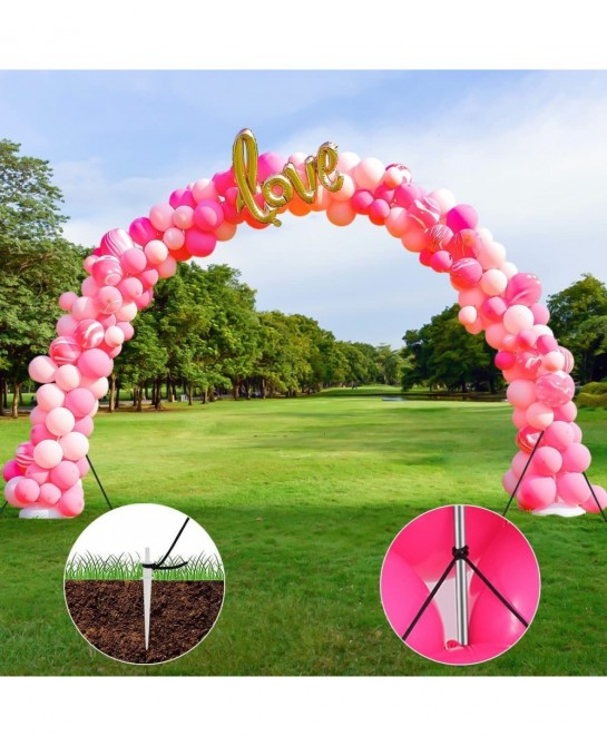 Balloon Arch Kit with Base 10Ft Tall Arch Balloon Stand Set Balloon Holder With Accessories Clips & Pump Outdoor Balloon Arch...