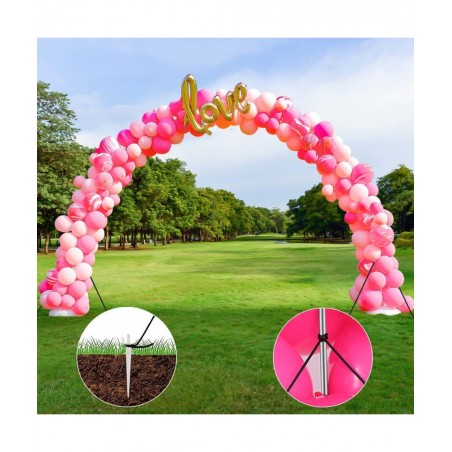 Balloon Arch Kit with Base 10Ft Tall Arch Balloon Stand Set Balloon Holder With Accessories Clips & Pump Outdoor Balloon Arch...