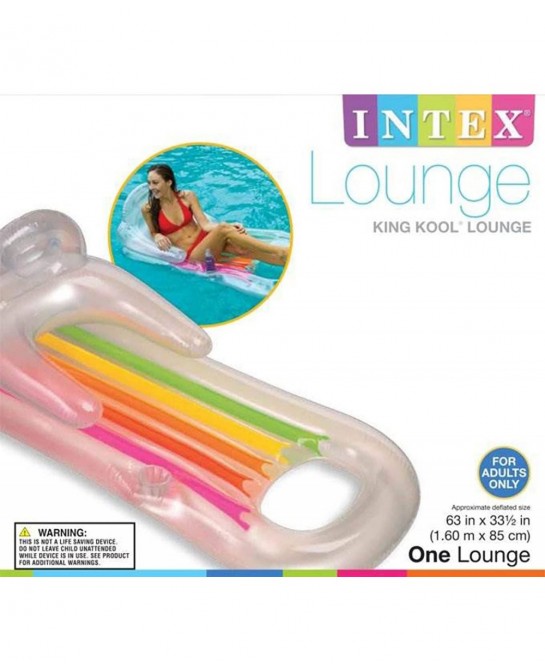 King Kool Lounge Inflatable Swimming Pool Lounger with Headrest (3 Pack) $39.28 Swimming Pool & Outdoor Water Toys