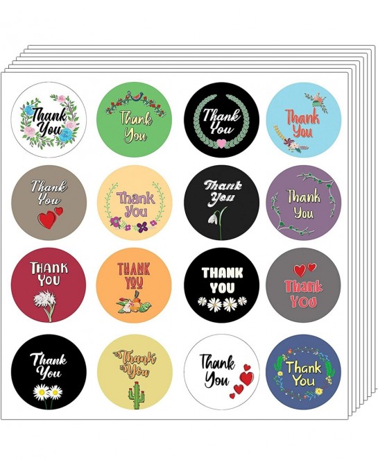 Thank You Stickers (5-Sheet) - Stocking Stuffers Premium Quality Gifts for Children Teens & Adults - Corporate Giveaways & Pa...
